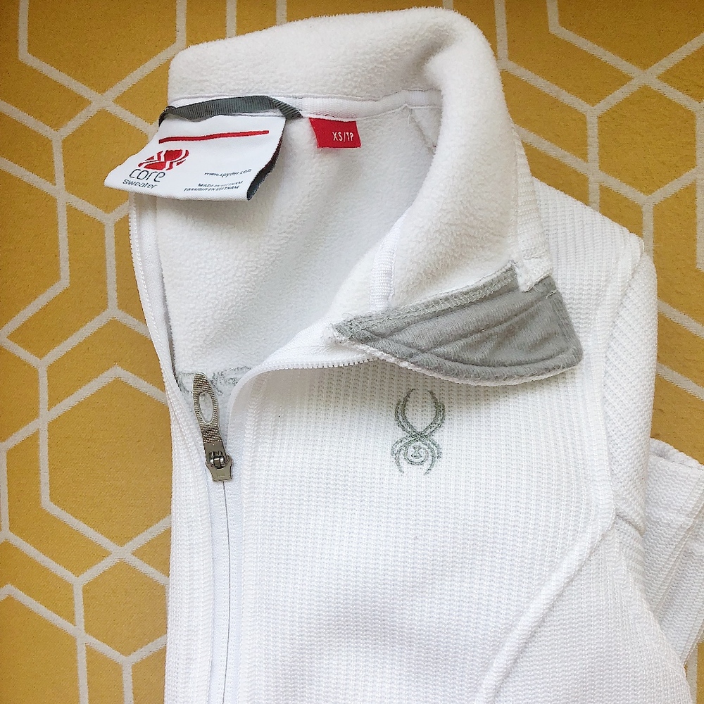 White 'Endure' Women's Spyder Jacket